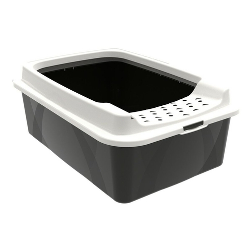 Cat Litter Box Rotho My Pet Bonnie Eco White/Black 57,2 x 39,3 x 20,9