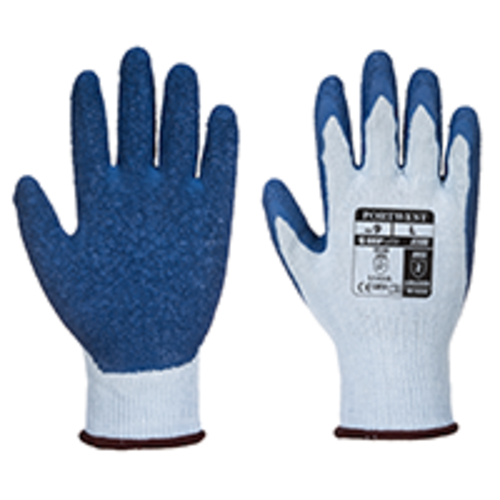 Portwest A100G4RM Grip Glove, Grey & Blue - Medium