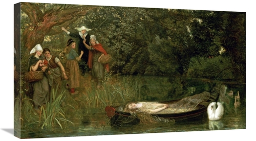 Global Gallery GCS-268145-30-142 30 in. The Lady of Shalott Art Print 