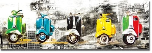 Artistic Home Gallery 1236AM968CG Get Your Mopeds Running by Bresso So