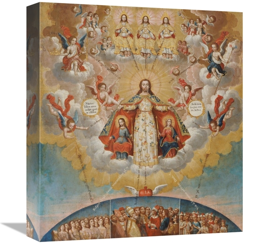 Global Gallery GCS-268615-16-142 16 in. The Celestial Court Art Print 