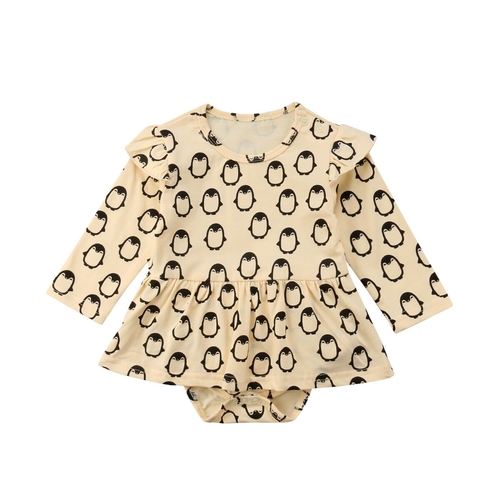 Infant Newborn Baby Girl Cotton Long Sleeve 