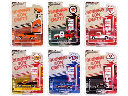\Running on Empty\" 6 piece Set Series 12 1/64 Diecast Model Cars by
