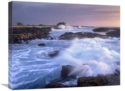 Global Gallery GCS-396678-2024-142 20 x 24 in. Waves Crashing on Rocky