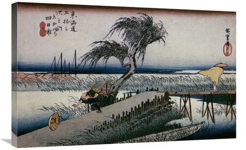 Global Gallery GCS-277995-36-142 36 in. Riverscene Art Print - Hiroshi