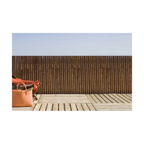 Garden Fence Nortene Milwaukee Multicolour Natural Pinewood Tree Bark