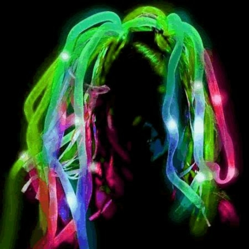 Blinkee 5000015 UV Reactive LED Noodle Headband Flashing Dreads