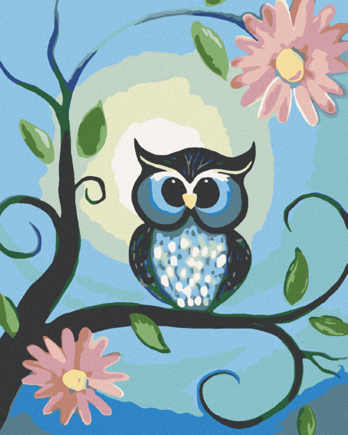 Paint by Numbers - ONE PINK WATER LILY AND THREE WHITE ONES