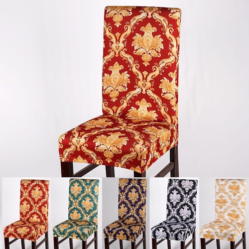 Elastic Printing Dining Chair Slipcover Modern