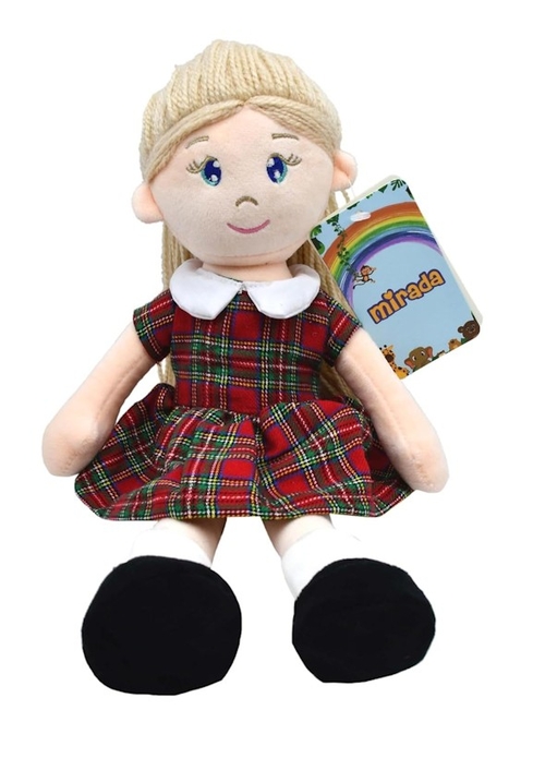 Gudiya Mia School Girl Rag Doll Soft Toy for Baby Girls/Kids |