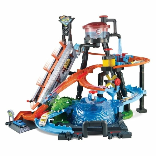 Mattel MTTFTB67 Hot Wheels Ultimate Gator Car Wash Playset - Pack of 2