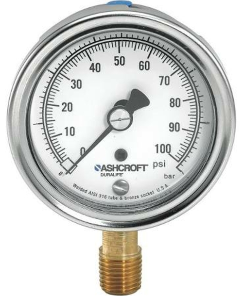 American Granby EILVG3024LSSNL Stainless Steel Vacuum Gauge 0-30 HG