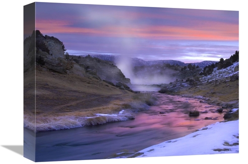 Global Gallery GCS-397148-1216-142 12 x 16 in. Hot Creek at Sunset&#44