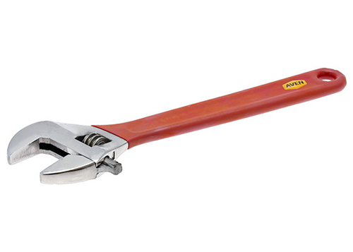 Aven 21190-10G Adjustable Stainless Steel Wrench With Grips - 10 Inch