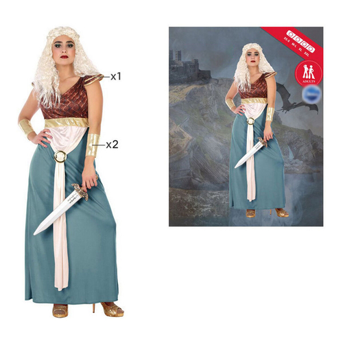 Costume for Adults Medieval Princess (3 pcs)