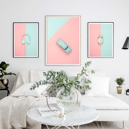 Quadro Alarm Clock Car Headset Posters