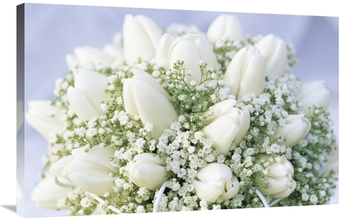 Global Gallery GCS-398273-2436-142 24 x 36 in. Bouquet of White Tulips