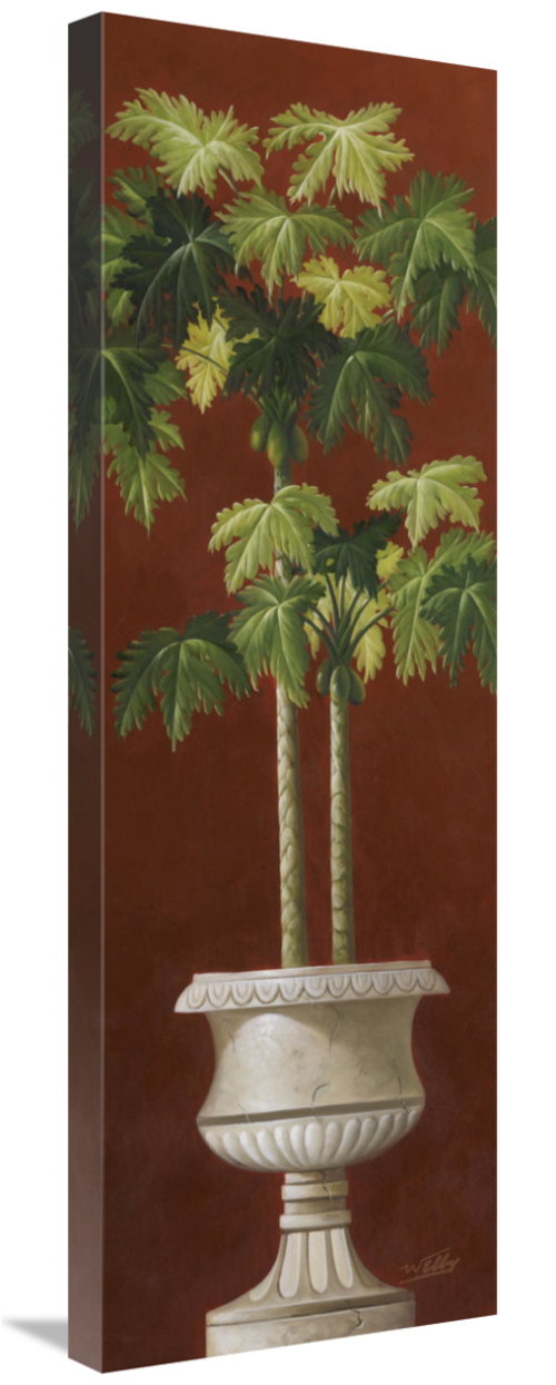 Global Gallery GCS-127137-1236-142 12 x 36 in. Potted Palm Red I Art P