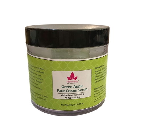 The Prakriti Studio Green Apple cream Face Scrub