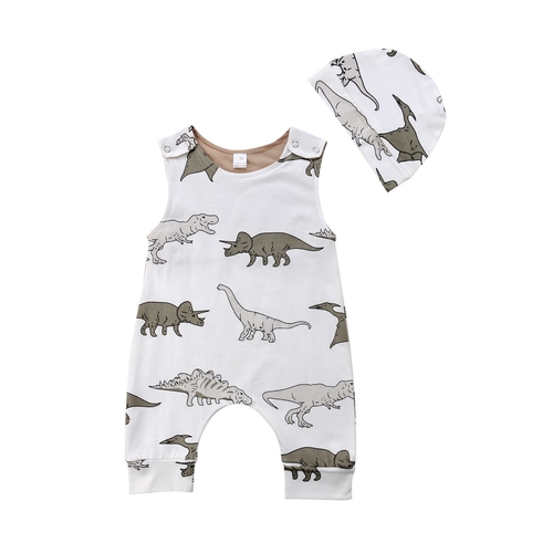 Casual Cotton Newborn Baby Girls Boy Dinosaur