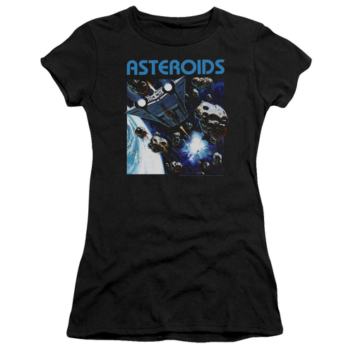 Trevco ATRI118-JS-5 Atari 2600 Asteroids-S by S Junior Sheer T-Shirt&#