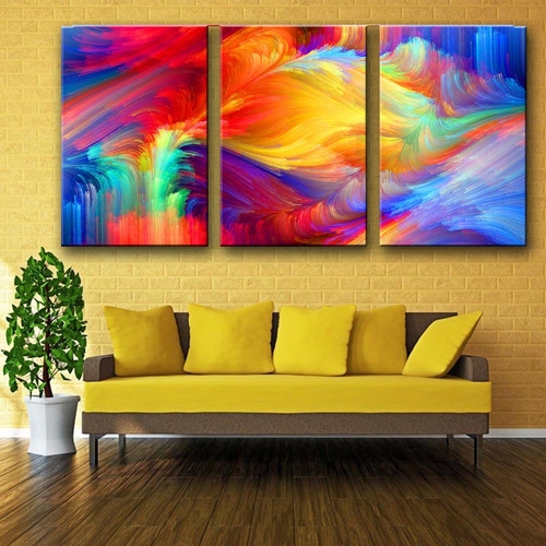 Canvas Art Abstract Painting Spot The Pattern