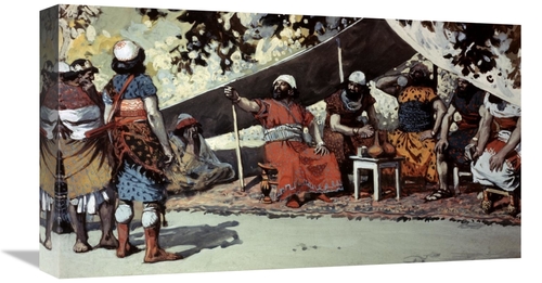 Global Gallery GCS-280226-22-142 22 in. Ben-Hadad & the Kings Drinking