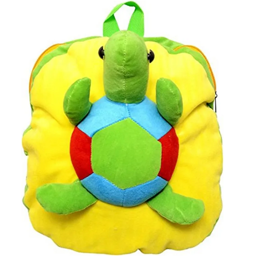 Yellow High Quality 3Dtortoise Kids Bag Cute Small Soft Plush Velvet