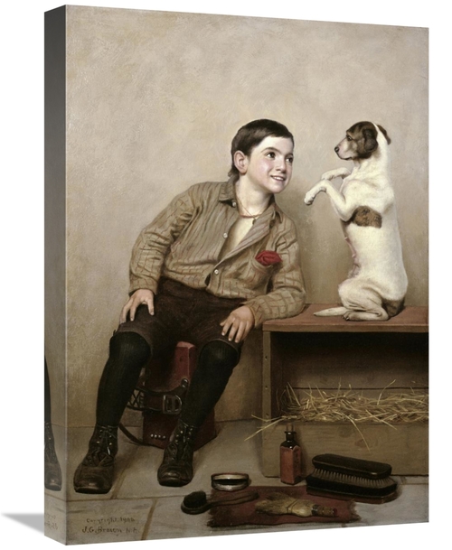 Global Gallery GCS-281777-22-142 22 in. Begging Art Print - John Georg