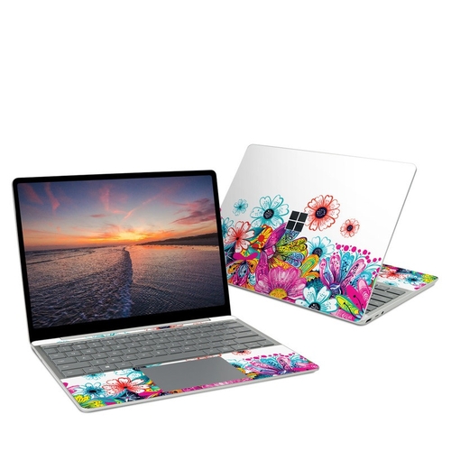 DecalGirl MSLG-INTENSEFLOWERS Microsoft Surface Laptop Go Skin - Inten