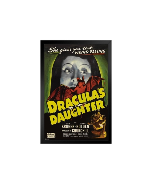 Draculas Daughter Monster Movie Poster 8 x 12 inch Tin Sign