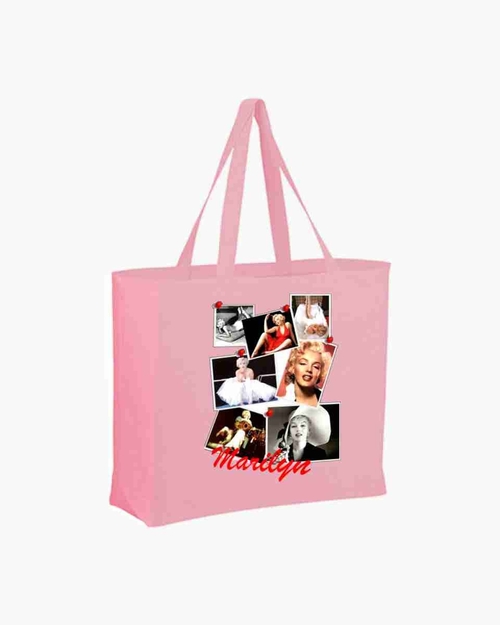 Marilyn Monroe 1900  Pink Tote Bag Accessories Groceries