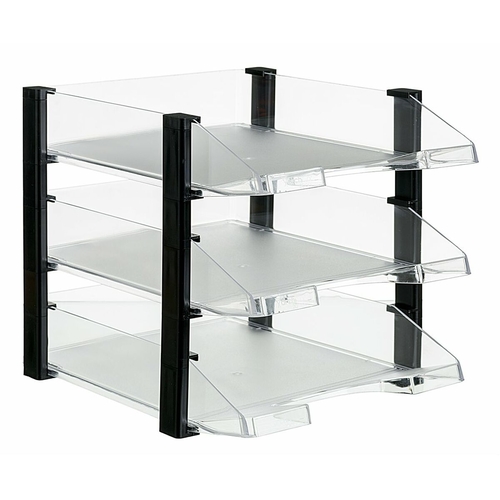 Set of organiser trays Archivo 2000 Transparent Din A4 35 x 28,5 x 28