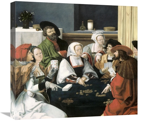 Global Gallery GCS-278226-22-142 22 in. Card Players Art Print - Lucas