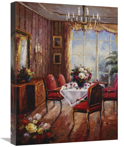 Global Gallery GCS-132535-1824-142 18 x 24 in. Wine Apertif Salon Art 