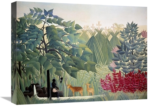 Global Gallery GCS-279898-22-142 22 in. The Waterfall Art Print - Henr