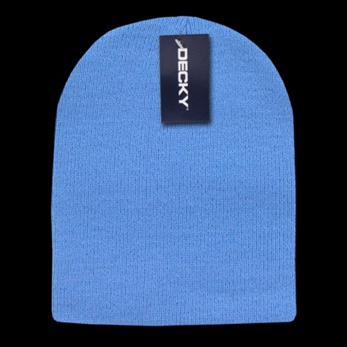 Decky 684-SKY American Made Watch Cap - No Cuff- Sky