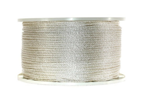 Wellington G1012S1000S Solid Braided Nylon Rope Spool  White - 0.18 in