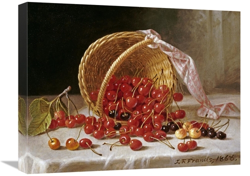 Global Gallery GCS-267985-22-142 22 in. A Basket of Cherries Art Print