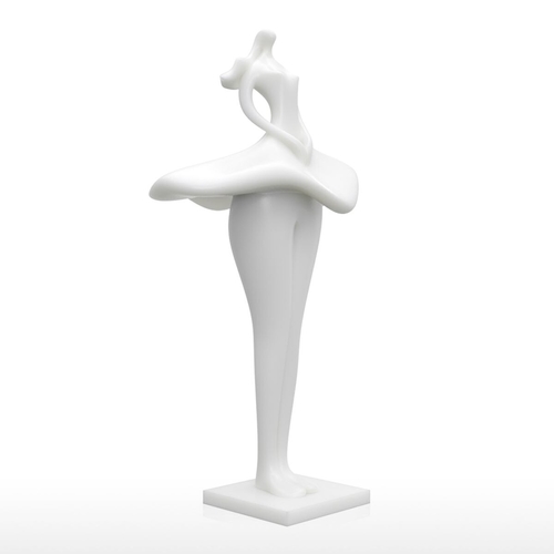 Skirt Girl 3D Printed Sculpture Elegant Model For