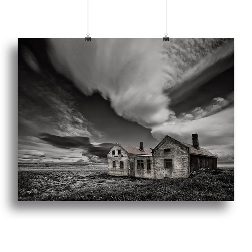 Abandoned Beachside House Canvas Print or Poster