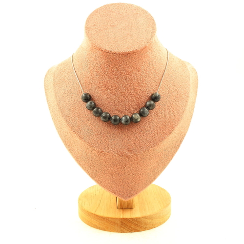 Labradorite 8mm 10 beads necklace