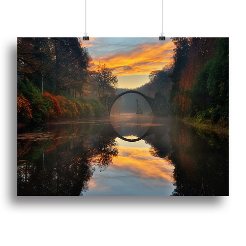 Autumn Garden Canvas Print or Poster