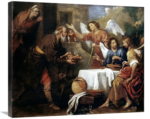 Global Gallery GCS-282030-30-142 30 in. Abraham & the Three Angels Art