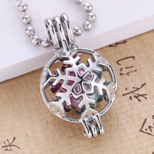 10PCS/Lot Pearls Cage Locket Necklaces Aroma