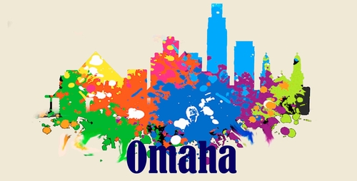 City Of Omaha License Plate Watercolor Art