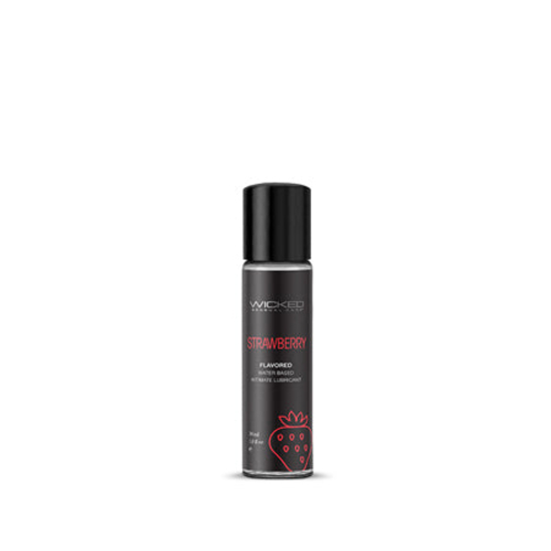 Wicked Aqua Strawberry Water-Based Lubricant 1 oz.