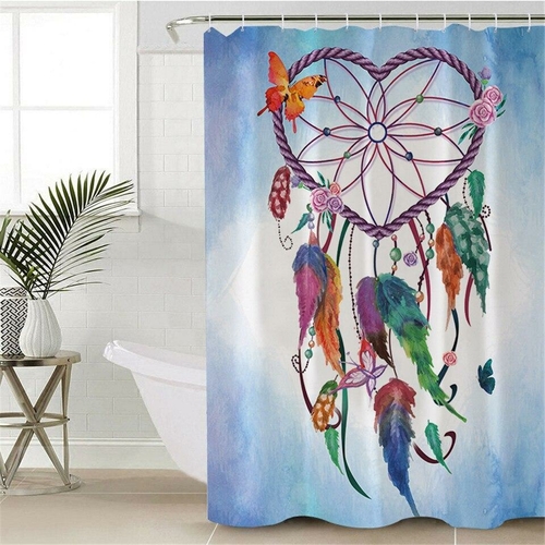 Heart Dream Catcher Shower Curtain