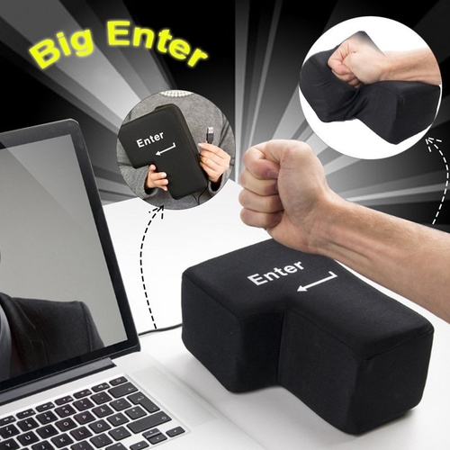 Large Enter Key Pillow