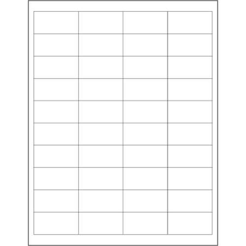 Tape Logic LL162 2 x 1 in. White Rectangle Laser Labels - Pack of 4000